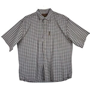 North River Outfitters Plaid Button Up Shirt XL Short‎ Sleeve Casual
